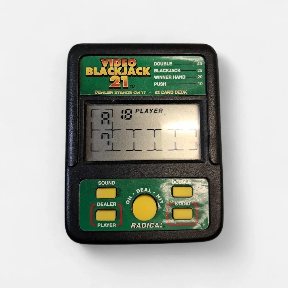 vtg hand held games.  3 blackjack and 1 poker